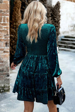 Load image into Gallery viewer, Green Velvet Dress
