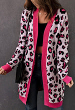 Load image into Gallery viewer, Pink Leopard Cardigan
